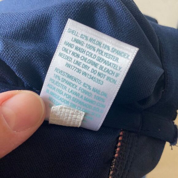 Kona Sol One Piece Floral Bandeau Swimsuit, Size XL - Picture 6 of 7